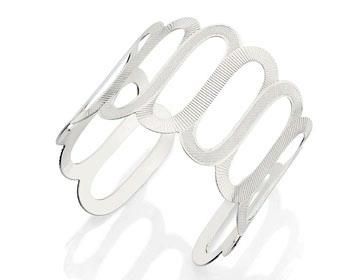 Bracelete Oval Pçs Vazadas e Trabalhadas